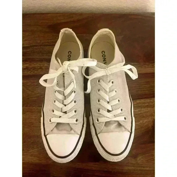 Converse Chuck Taylor Size 7 womens 5 Mens All Star Low Light Grey laceup unisex - Picture 3 of 8